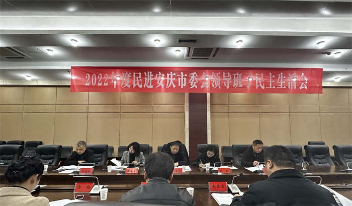 民进安庆市委会召开2022年领导班子民主生活会 (4)
