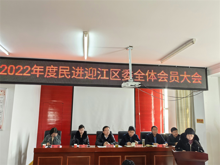 民进迎江区委召开全体会员大会 (1)